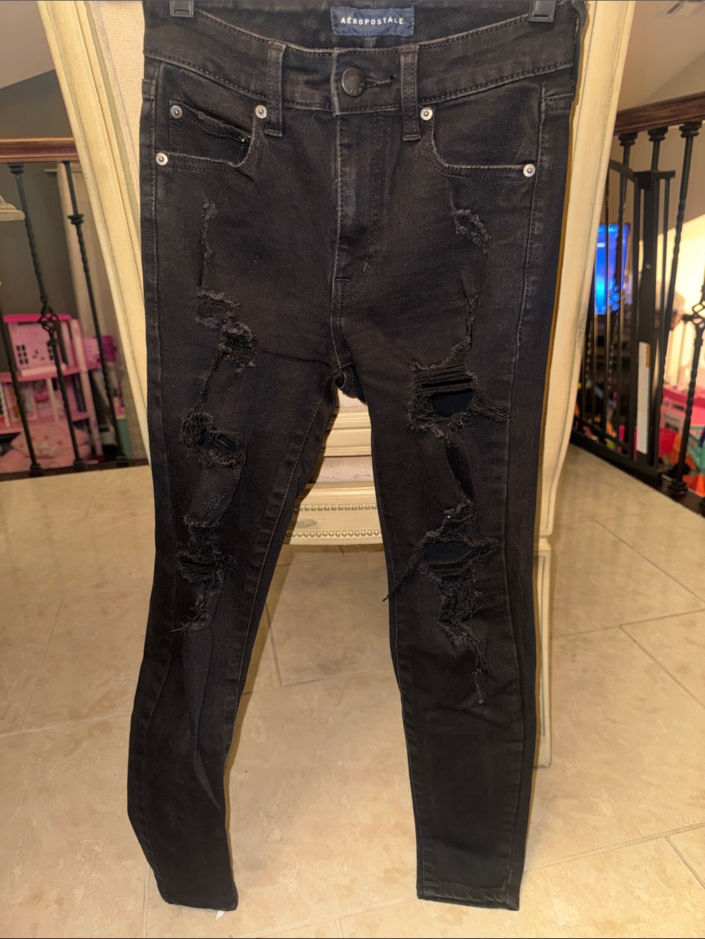 Aeropostale Black High-Rise jeggings jeans skinny
